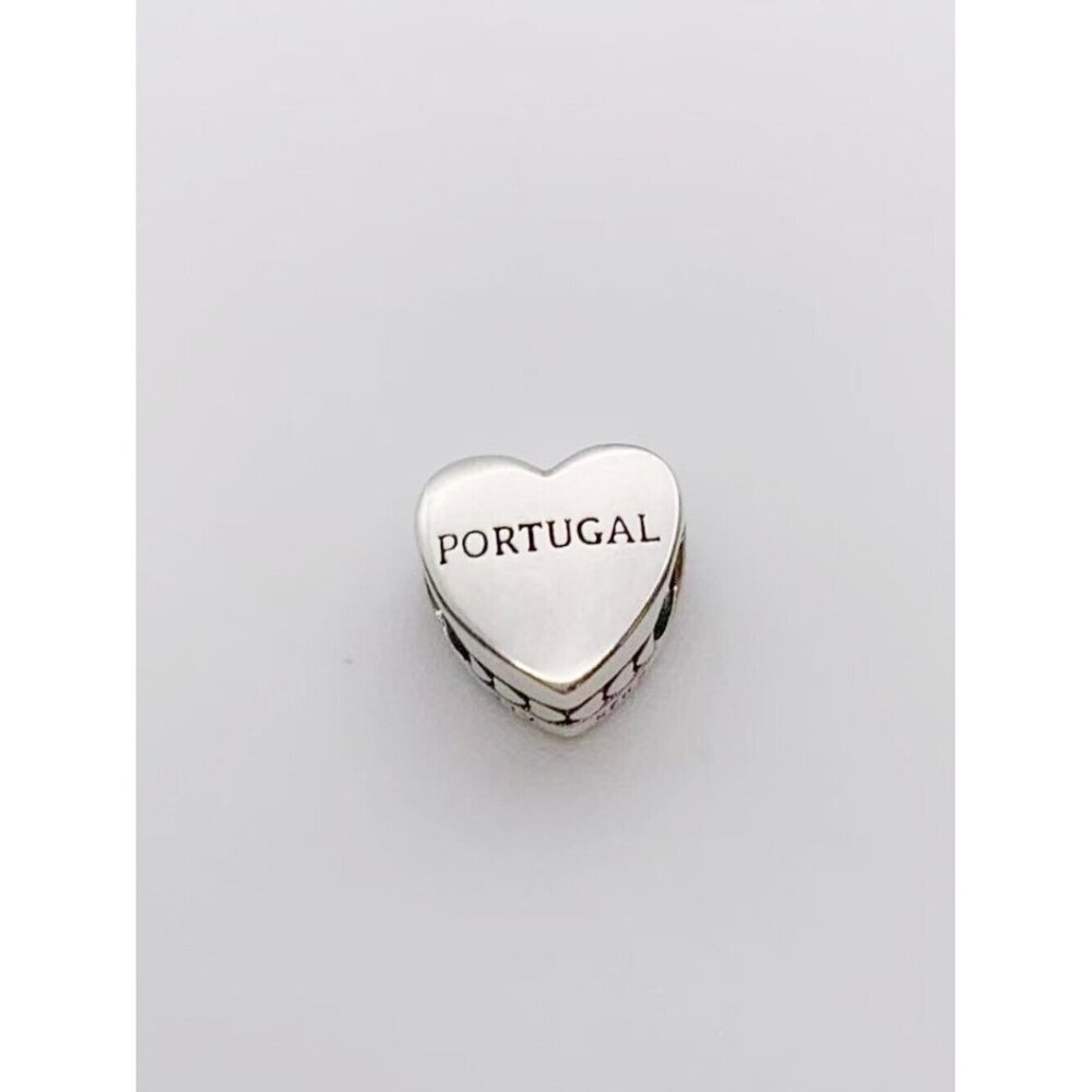 PANDORA Galo de Portugal  Heart Bead Charm - Picture 2 of 3